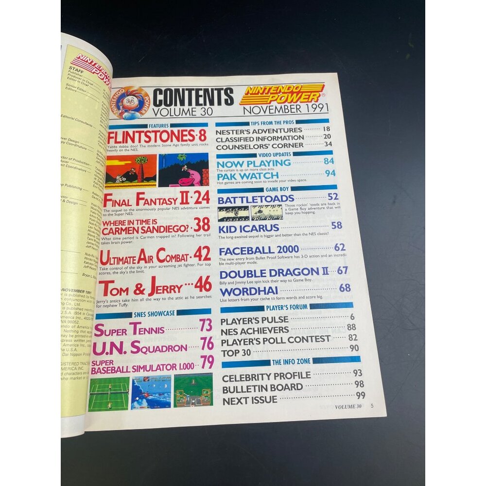 Nintendo Power Vol#30 Final Fantasy II, Battletoads,Flintones NES Complete SKU 3 - Picture 4 of 13